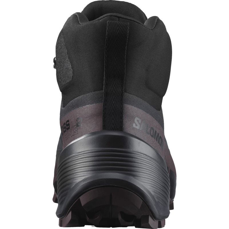 Salomon svart/choklad plommon damvandringskängor - cross hike 2 mid gore-tex T82RP735