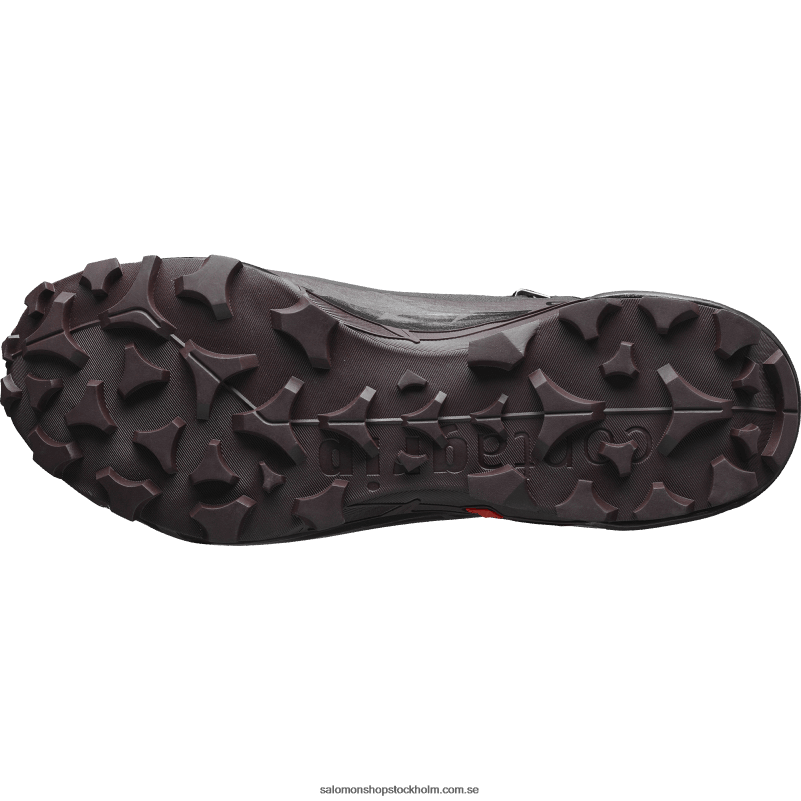 Salomon svart/choklad plommon damvandringskängor - cross hike 2 mid gore-tex T82RP735