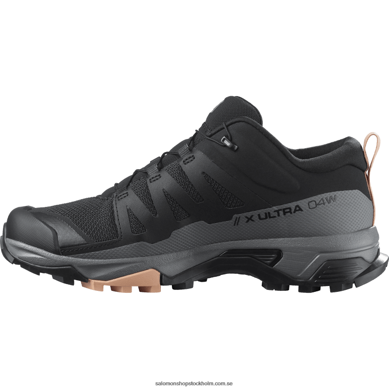 Salomon svart/tyst nyans/sirocco vandringsskor för kvinnor - x ultra 4 T82RP1119