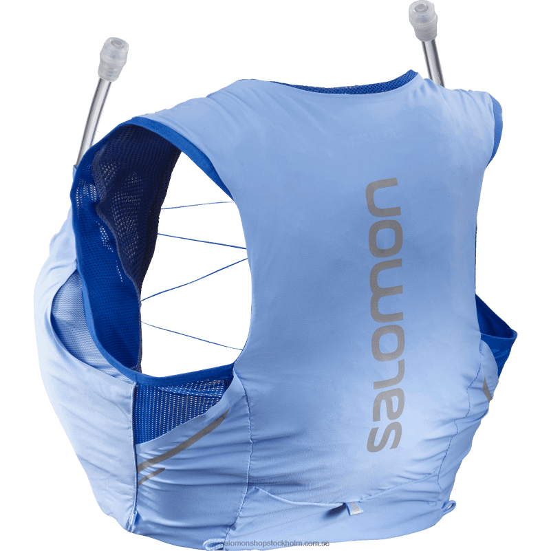 Salomon provence/ebenholts/nautisk blå löparväst dam med kolvar ingår - sense pro 5 T82RP975