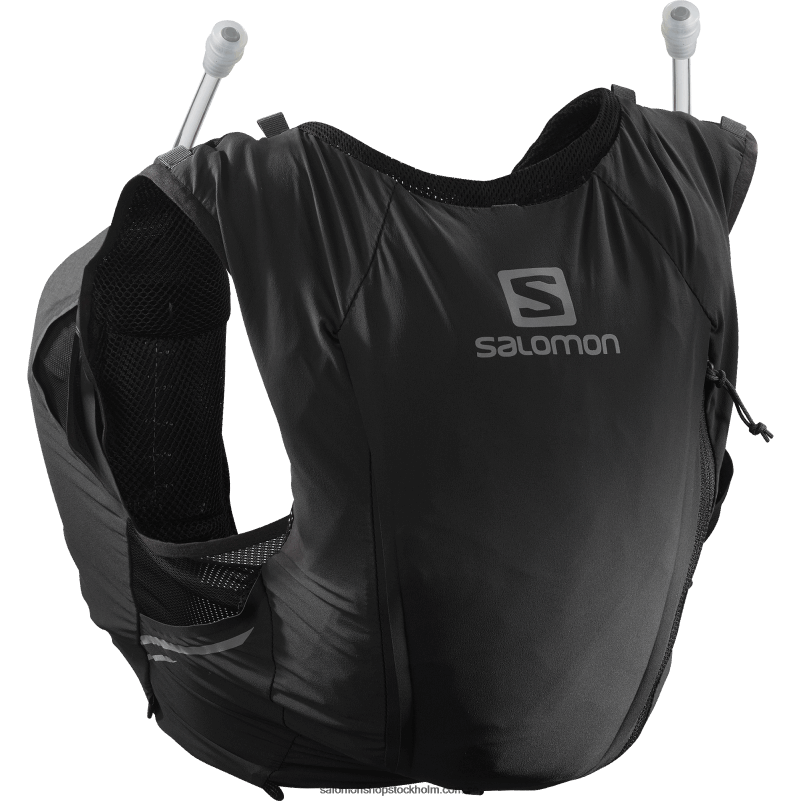 Salomon svart/ebenholts löparväst dam med flaskor ingår - sense pro 10 T82RP979