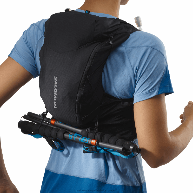 Salomon svart/ebenholts löparväst dam med kolvar ingår - adv skin 12 T82RP967