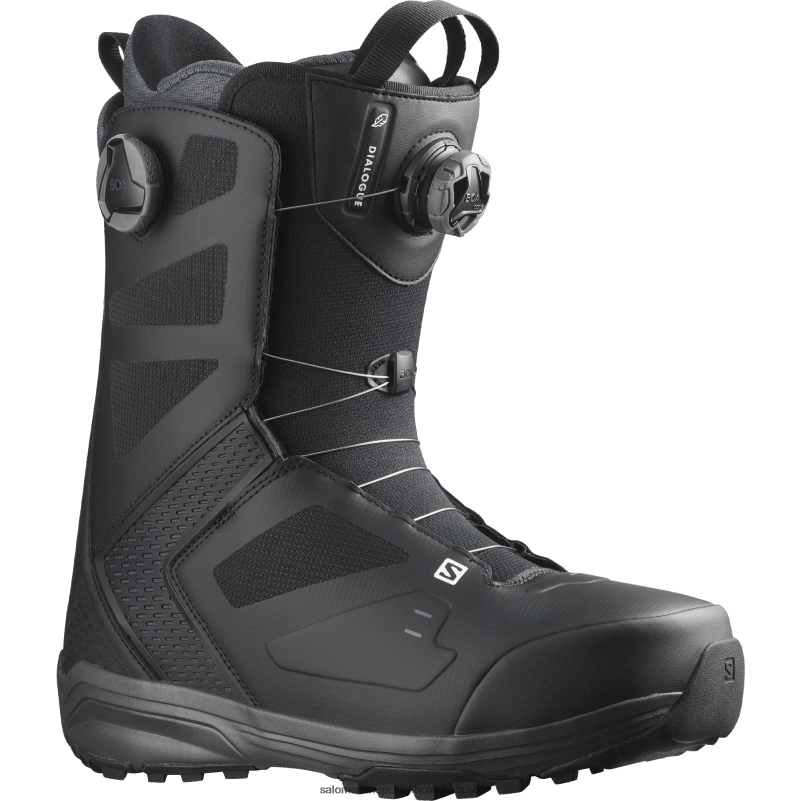 Salomon svart/magnet snowboardstövlar för män - dialog dual boa T82RP587