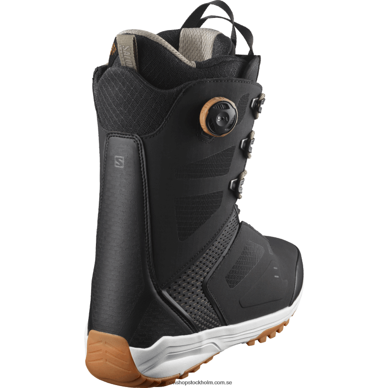 Salomon svart/vetiver snowboardboots för män - dialog spets sj boa T82RP584