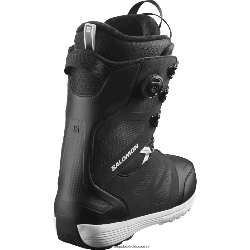 Salomon svart vit snowboardstövlar för män - lansera spets sj boa T82RP597