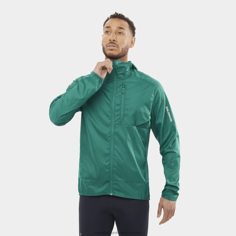 Salomon Stilla havet vindjacka herr hoodie - bonatti sidvind T82RP1096