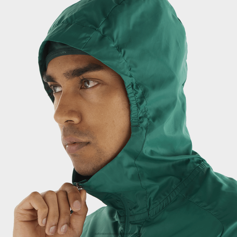 Salomon Stilla havet vindjacka herr hoodie - bonatti sidvind T82RP1096