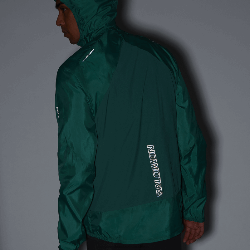 Salomon Stilla havet vindjacka herr hoodie - bonatti sidvind T82RP1096