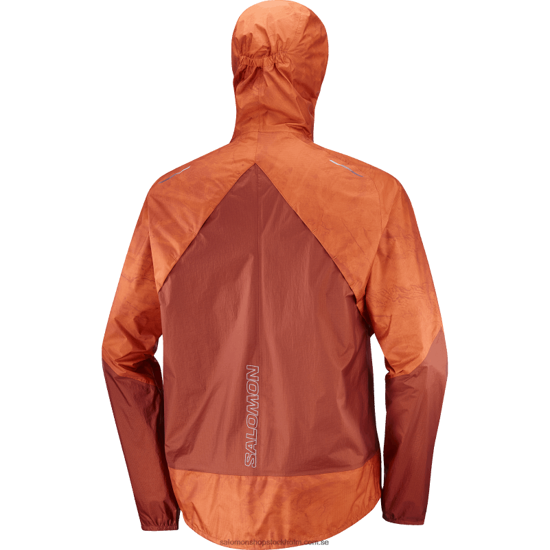 Salomon bränd ockra/ao/bränd henna skaljacka för män - bonatti vattentät T82RP1100