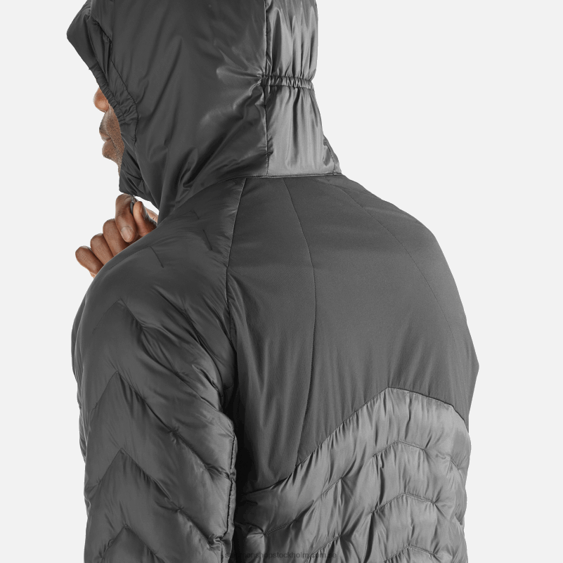 Salomon djup svart Isolerad huvjacka för män - outline primaloft T82RP1087
