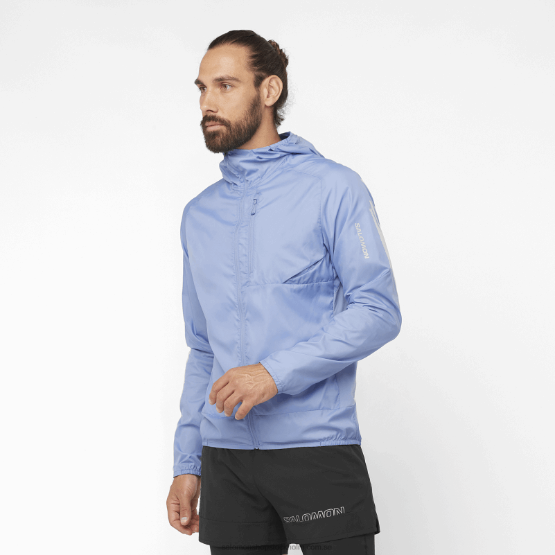 Salomon engelsk herrgård vindjacka herr hoodie - bonatti sidvind T82RP1090