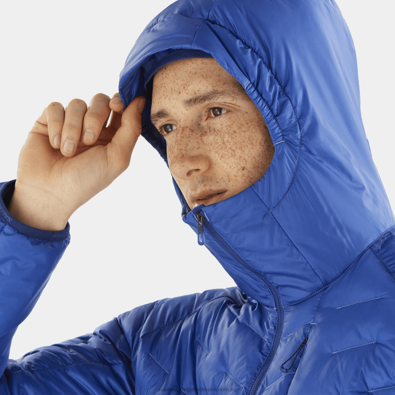Salomon nautisk blå/marin pion Isolerad huvjacka för män - outline primaloft T82RP1089