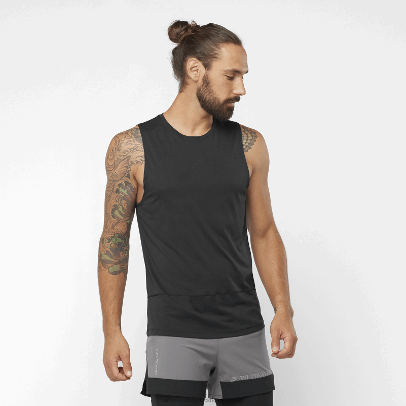 Salomon djup svart herrstridsvagn - crossrun T82RP226