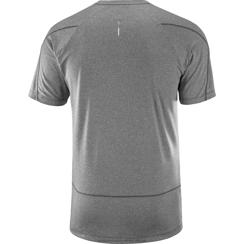Salomon djupt svart/ljung kortärmad herr t-shirt - cross run T82RP232