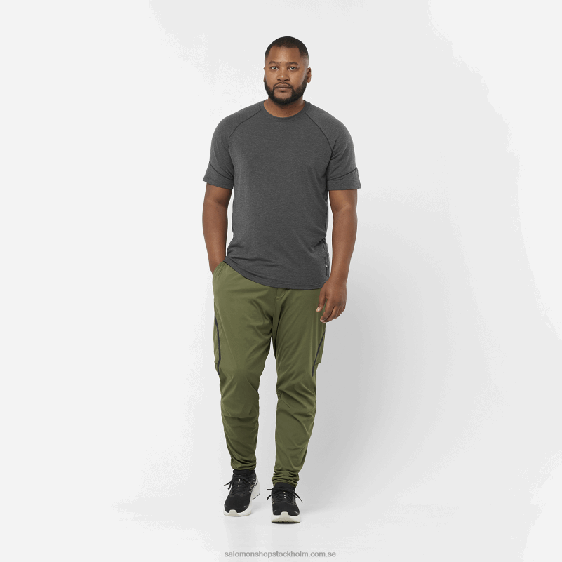 Salomon djupt svart/ljung kortärmad t-shirt herr - runlife T82RP1200