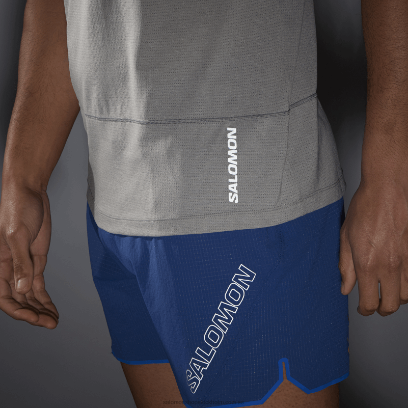 Salomon legering/ljung kortärmad herr t-shirt - cross run T82RP239