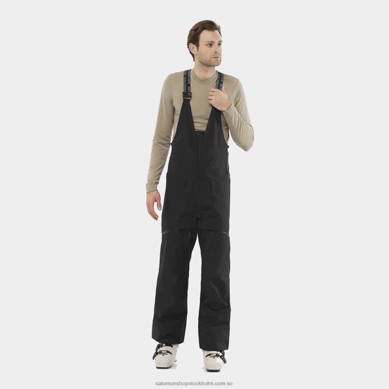 Salomon djup svart herrbyxor - hållning T82RP258