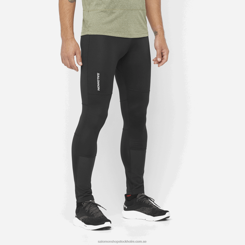 Salomon djup svart herrtights - crossrun T82RP253
