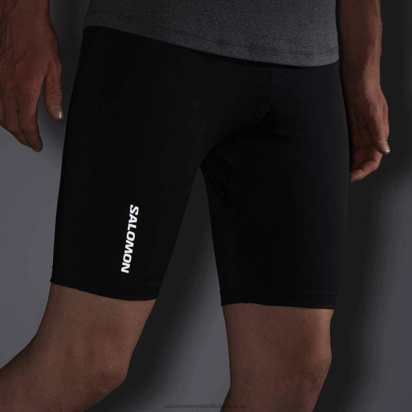 Salomon djup svart strumpbyxor för män - cross 9 T82RP254