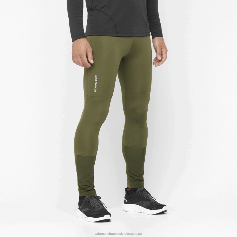 Salomon druvblad/skogsnatt herrtights - crossrun T82RP252