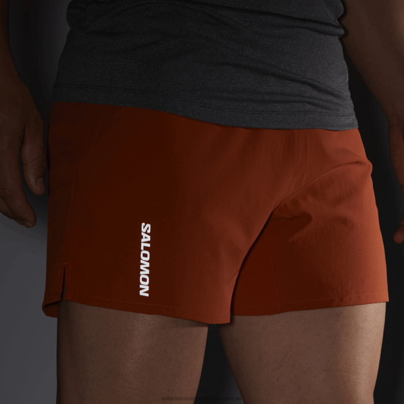Salomon bränd ockra shorts för män - kors 5 T82RP271