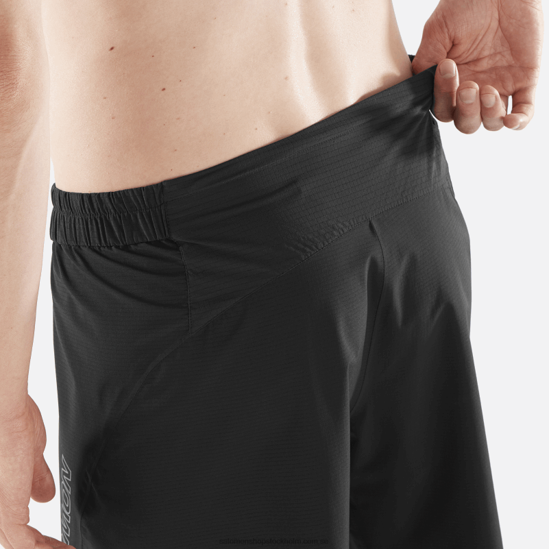 Salomon djup svart shorts för män - bonatti trail T82RP259