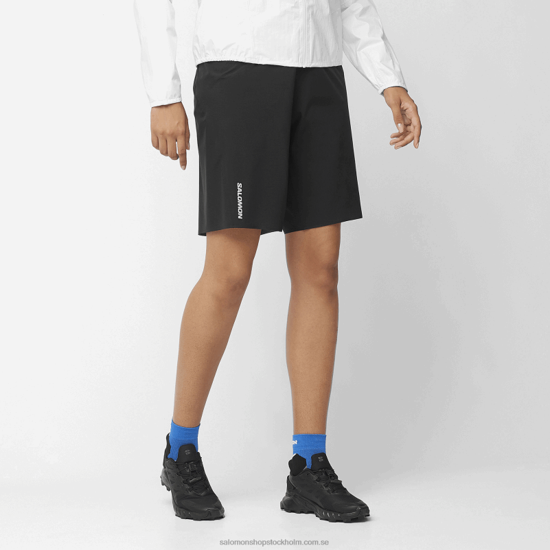 Salomon djup svart shorts för män - bonatti trail T82RP259