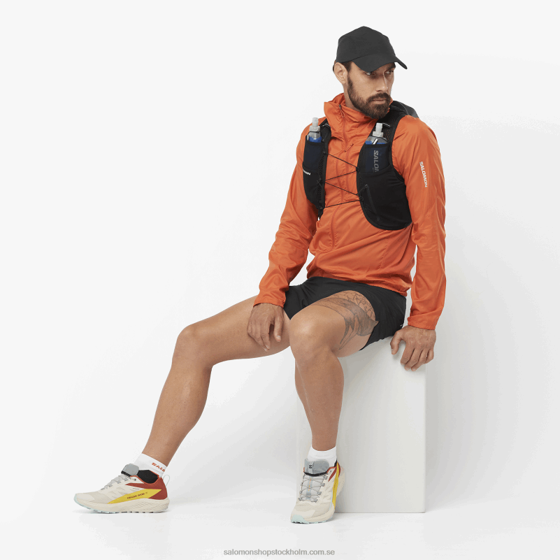 Salomon djup svart shorts för män - kors 5 T82RP272