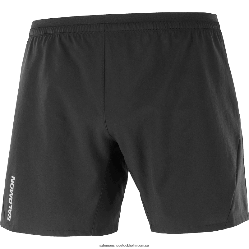 Salomon djup svart shorts för män - kors 7 T82RP266