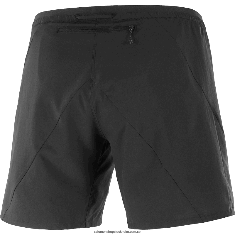 Salomon djup svart shorts för män - kors 7 T82RP266