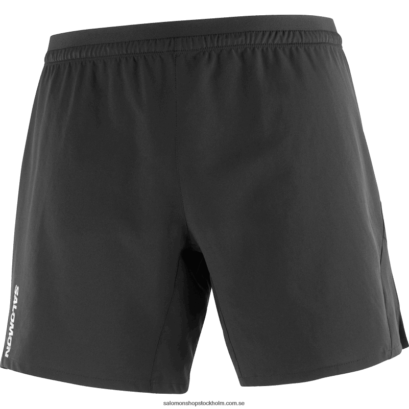 Salomon djup svart shorts för män - kors 7 T82RP295