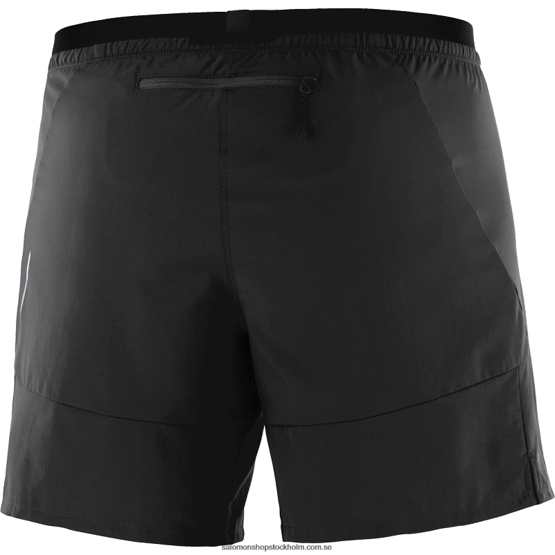 Salomon djup svart shorts för män - kors 7 T82RP295