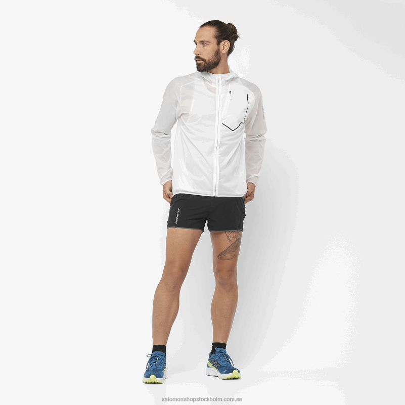 Salomon djup svart shorts för män - sense aero 3 T82RP288