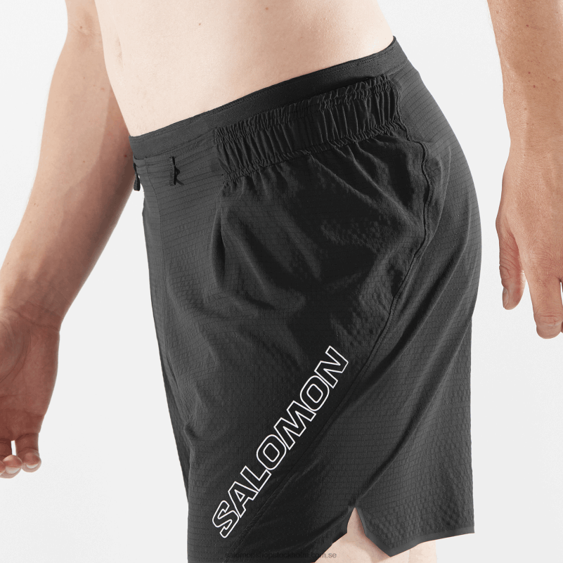 Salomon djup svart shorts för män - sense aero 5 T82RP289
