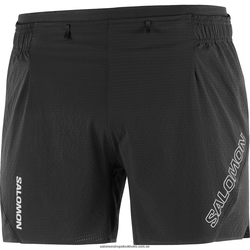 Salomon djup svart shorts för män - sense aero 5 T82RP289