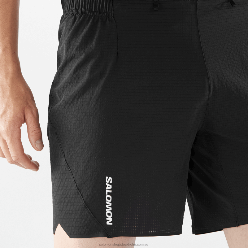Salomon djup svart shorts för män - sense aero 7 T82RP285
