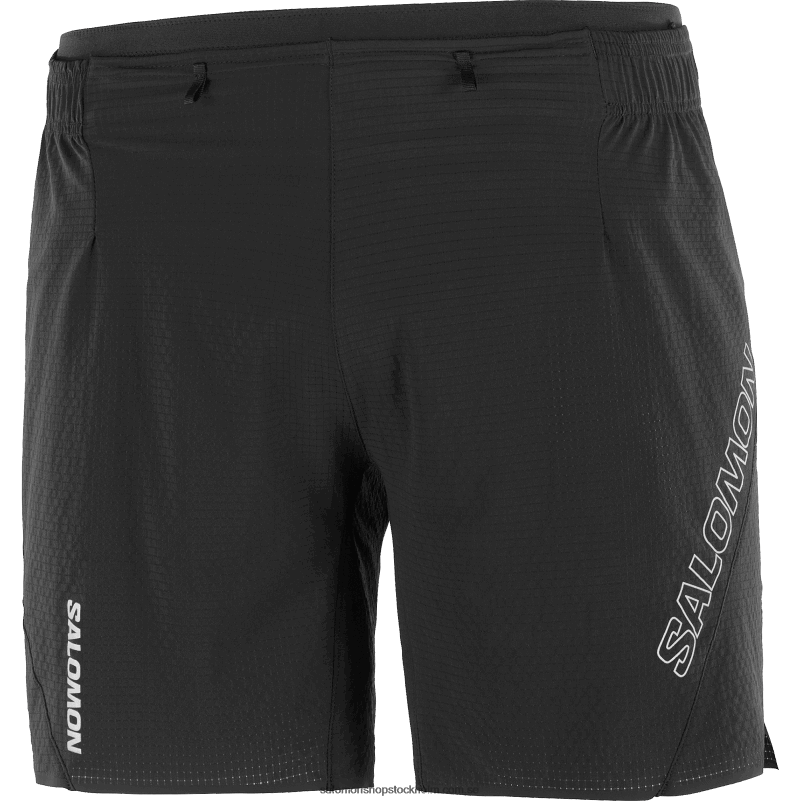 Salomon djup svart shorts för män - sense aero 7 T82RP285