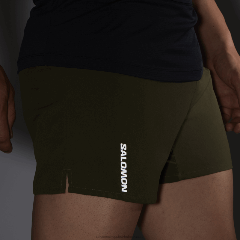 Salomon druvblad shorts för män - kors 5 T82RP276