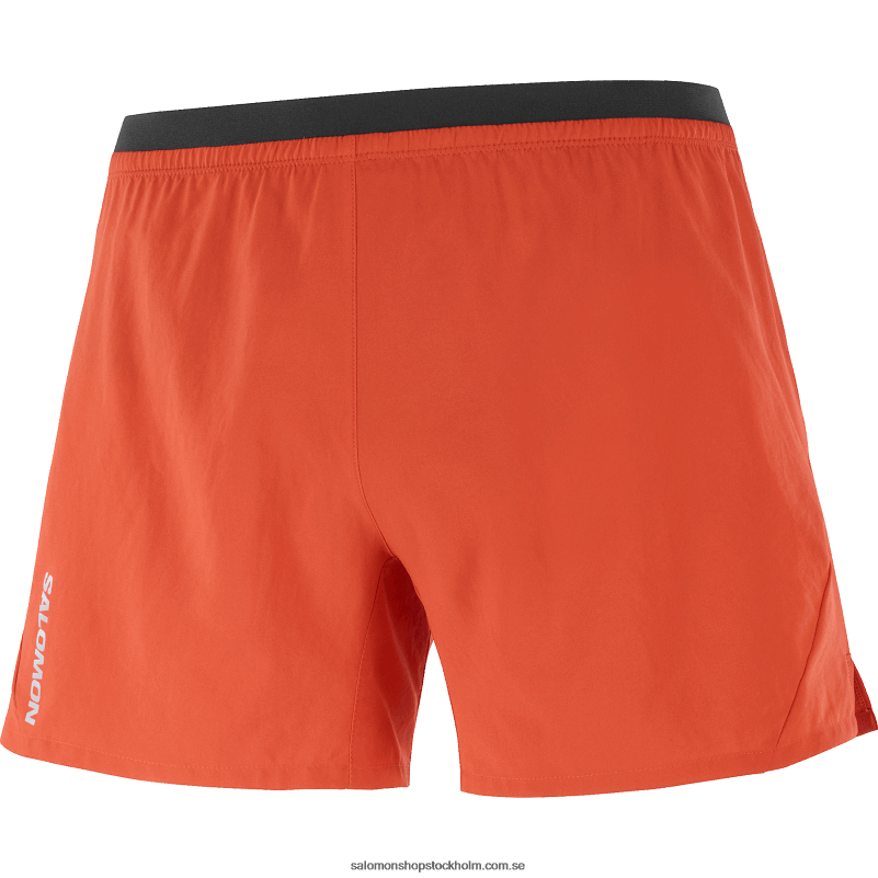 Salomon eldröd shorts för män - kors 5 T82RP275