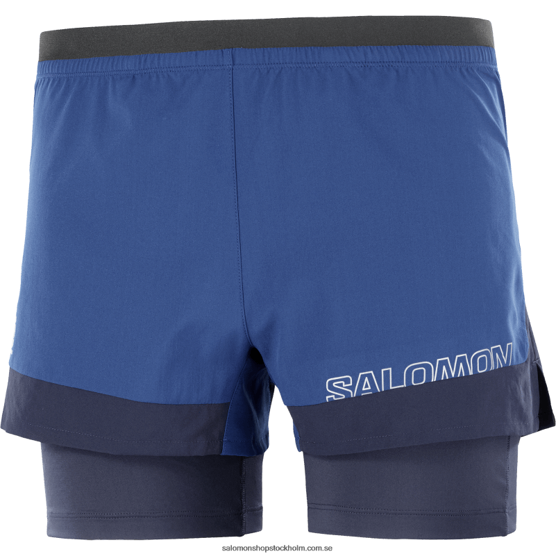 Salomon marin pion/natthimlen herrshorts - cross 2in1 T82RP283