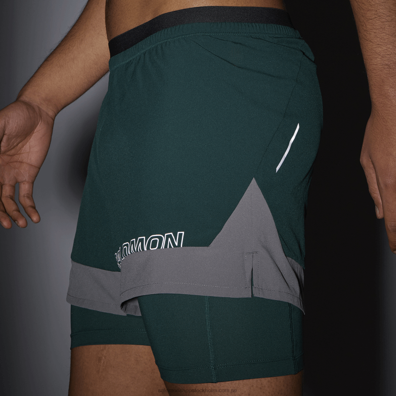 Salomon ponderosa furu/lugn skugga herrshorts - cross 2in1 T82RP282