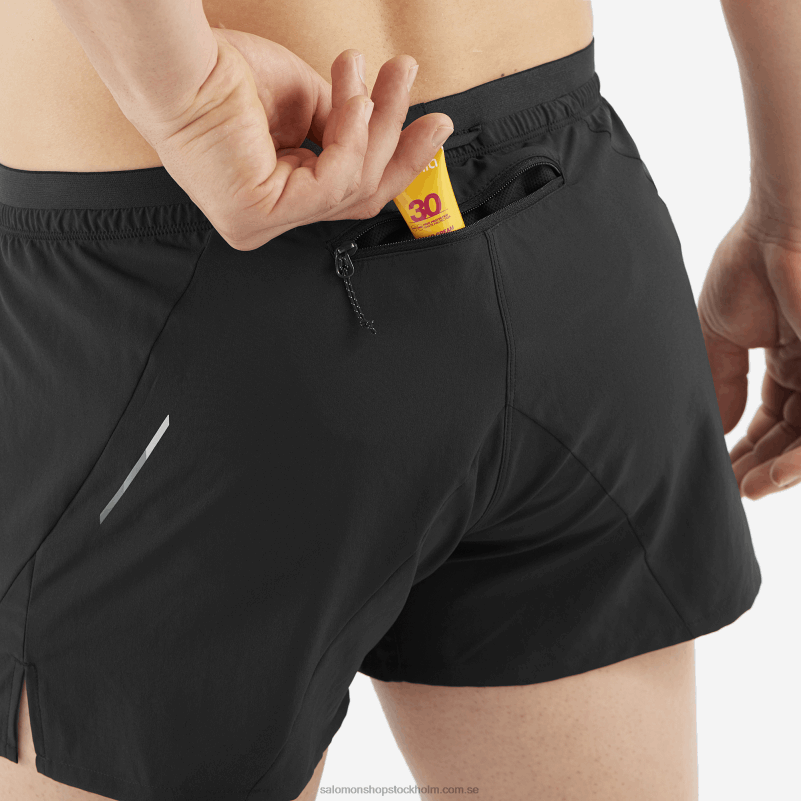 Salomon svart shorts för män - kors 3 T82RP267