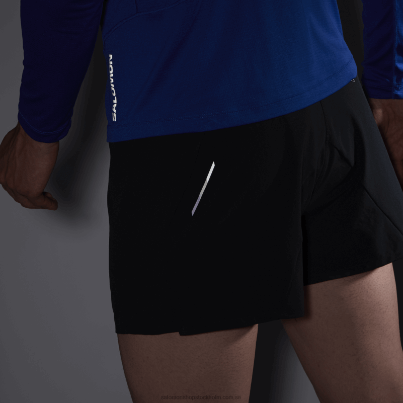 Salomon svart shorts för män - kors 3 T82RP267
