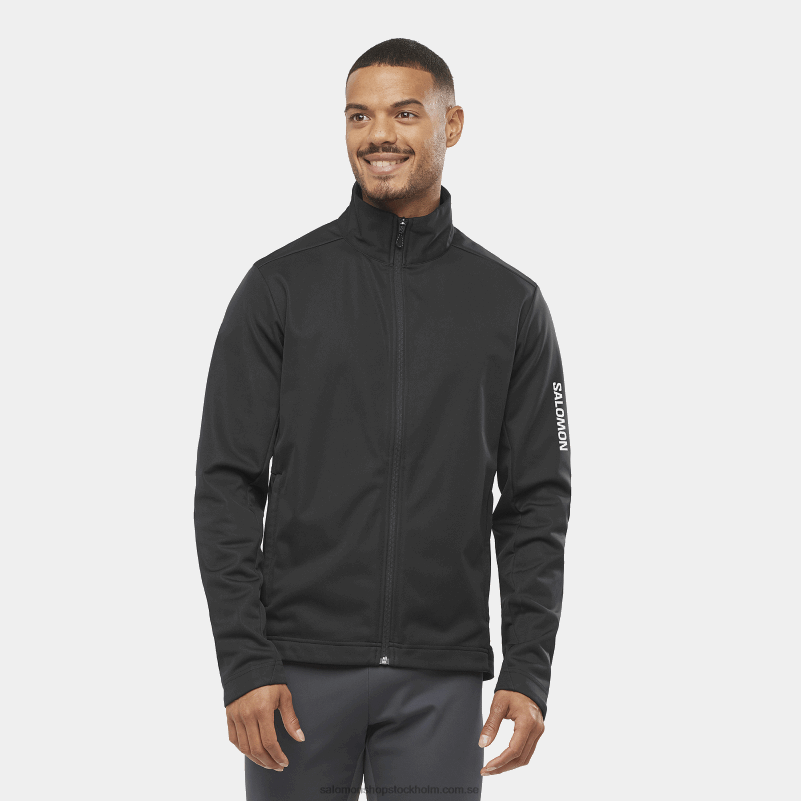 Salomon djup svart vindjacka herr - gore-tex infinium windstopper T82RP733