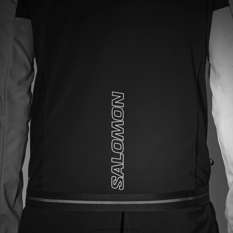 Salomon vit/djup svart vindjacka herr - gore-tex infinium windstopper T82RP734