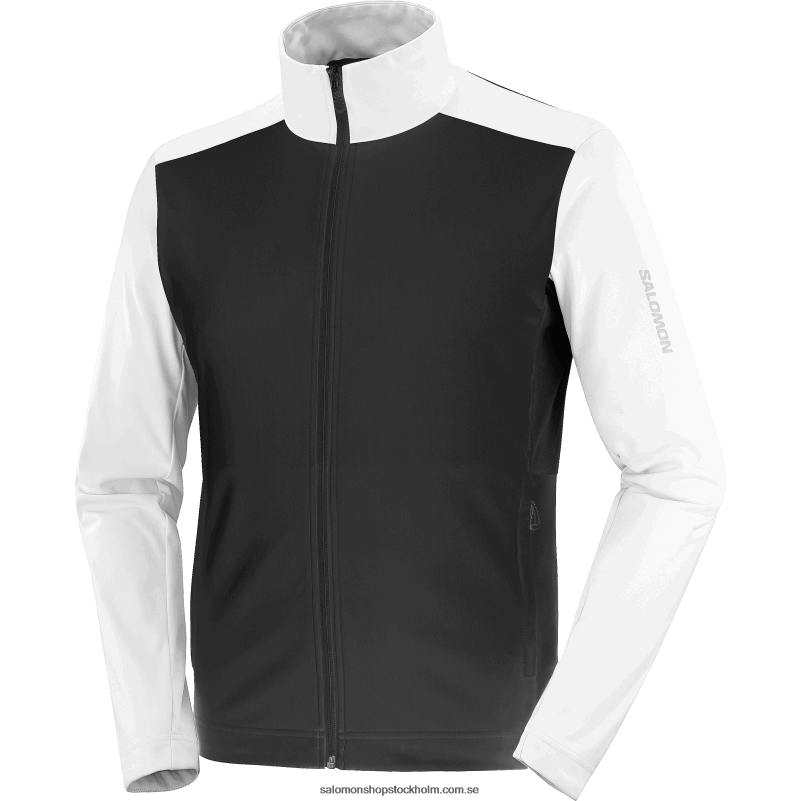 Salomon vit/djup svart vindjacka herr - gore-tex infinium windstopper T82RP734