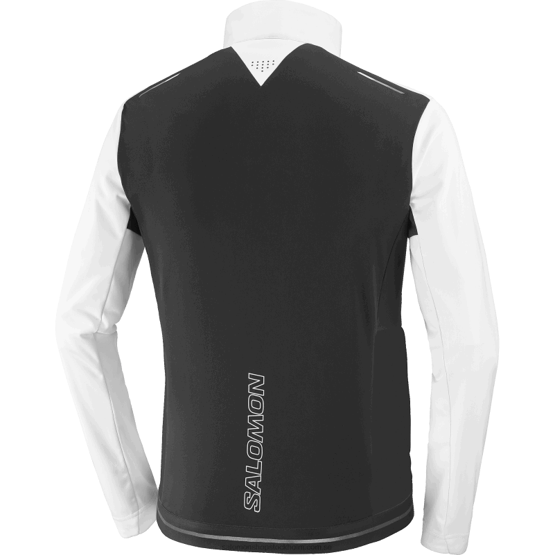 Salomon vit/djup svart vindjacka herr - gore-tex infinium windstopper T82RP734