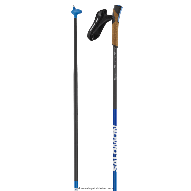 Salomon ras blå klassiska nordiska stavar för skridskoåkning för män - s/lab carbon click kit T82RP728