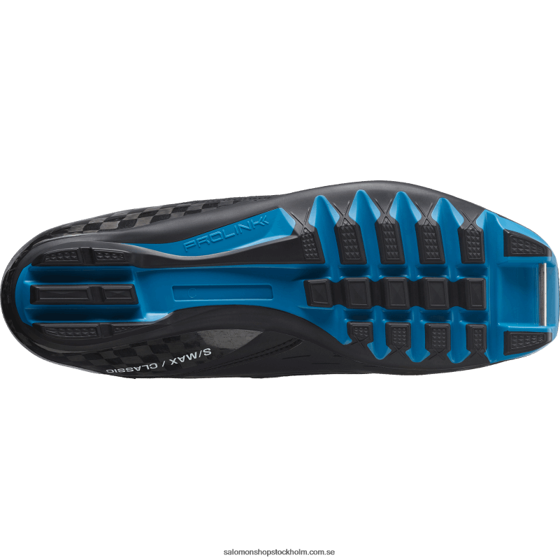 Salomon svart/processblå klassiska nordiska stövlar för män - s/max carbon classic mv T82RP693