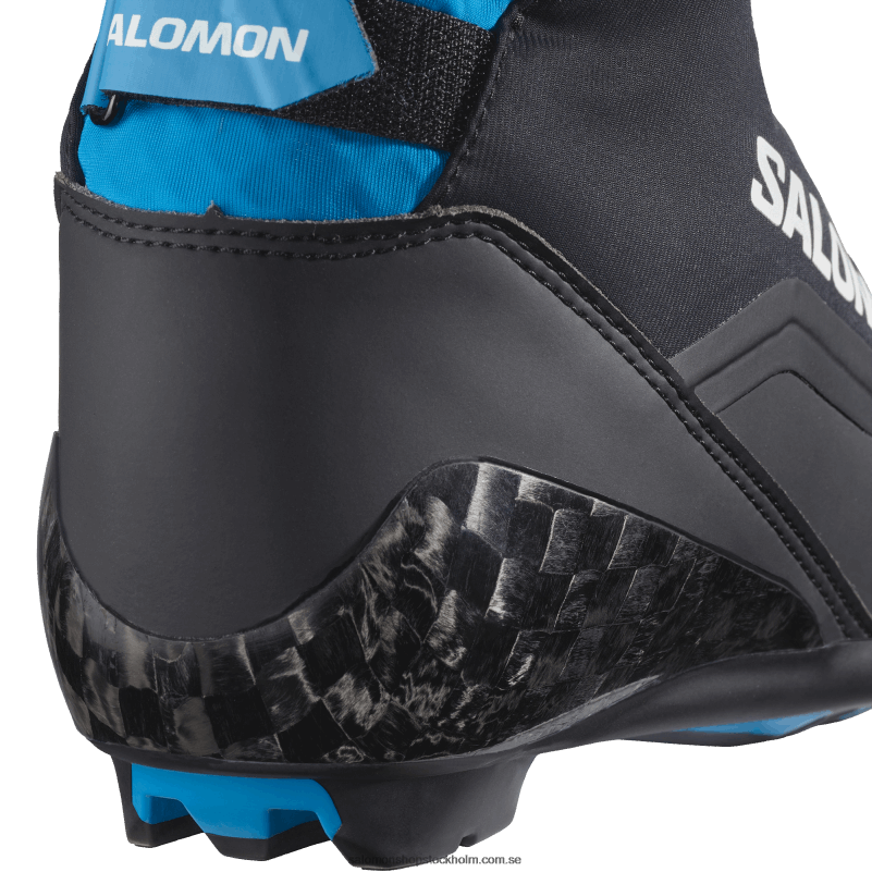 Salomon svart/processblå klassiska nordiska stövlar för män - s/max carbon classic mv T82RP693